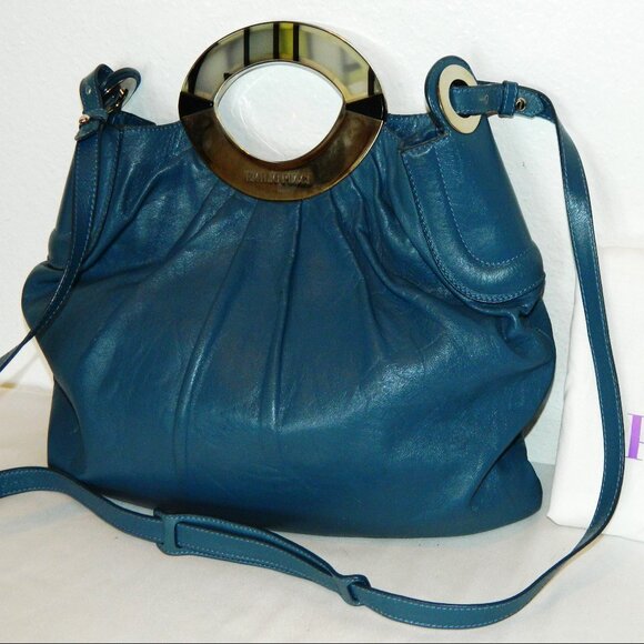 Emilio Pucci Leather Over-Sized Handbag - Picture 2 of 15